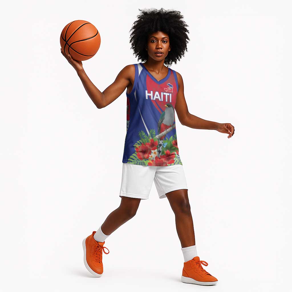 Personalized Afro-Haitians Basketball Jersey Hispaniolan Trogon Sporty Style - African Pride