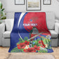 Personalized Afro-Haitians Blanket Hispaniolan Trogon Sporty Style - African Pride