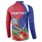 Personalized Afro-Haitians Button Sweatshirt Hispaniolan Trogon Sporty Style