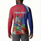 Personalized Afro-Haitians Button Sweatshirt Hispaniolan Trogon Sporty Style