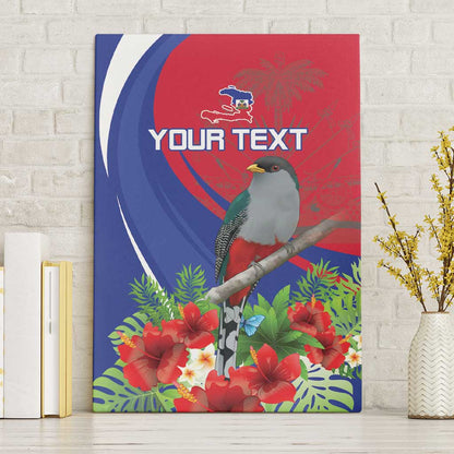 Personalized Afro-Haitians Canvas Wall Art Hispaniolan Trogon Sporty Style - African Pride