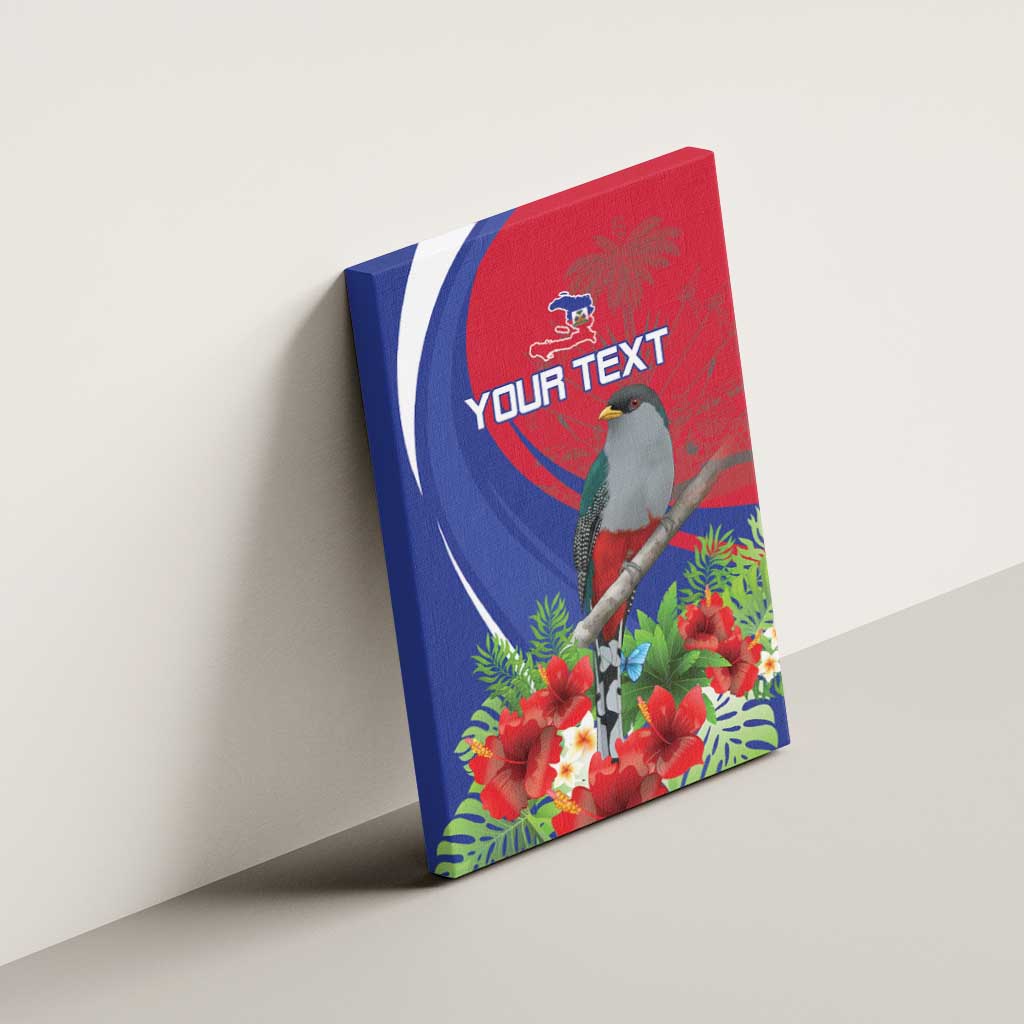 Personalized Afro-Haitians Canvas Wall Art Hispaniolan Trogon Sporty Style - African Pride