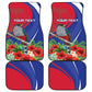 Personalized Afro-Haitians Car Mats Hispaniolan Trogon Sporty Style - African Pride