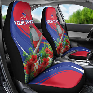 Personalized Afro-Haitians Car Seat Cover Hispaniolan Trogon Sporty Style - African Pride