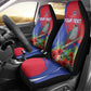 Personalized Afro-Haitians Car Seat Cover Hispaniolan Trogon Sporty Style - African Pride