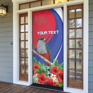 Personalized Afro-Haitians Door Cover Hispaniolan Trogon Sporty Style