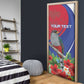 Personalized Afro-Haitians Door Cover Hispaniolan Trogon Sporty Style