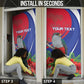 Personalized Afro-Haitians Door Cover Hispaniolan Trogon Sporty Style