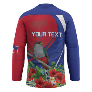 Personalized Afro-Haitians Hockey Jersey Hispaniolan Trogon Sporty Style