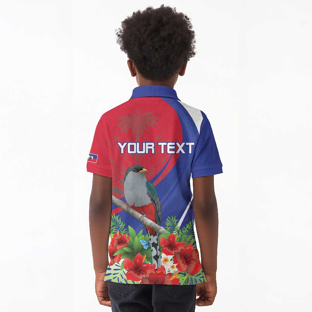 Personalized Afro-Haitians Kid Polo Shirt Hispaniolan Trogon Sporty Style - African Pride