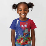 Personalized Afro-Haitians Kid T shirt Hispaniolan Trogon Sporty Style - African Pride