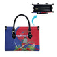 Personalized Afro-Haitians Leather Bag Hispaniolan Trogon Sporty Style