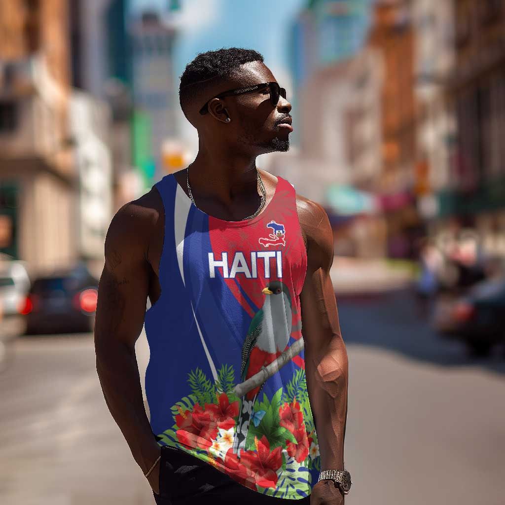 Personalized Afro-Haitians Men Tank Top Hispaniolan Trogon Sporty Style - African Pride