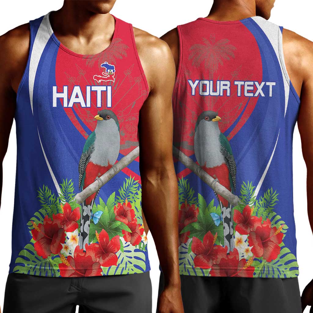 Personalized Afro-Haitians Men Tank Top Hispaniolan Trogon Sporty Style - African Pride