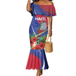 Personalized Afro-Haitians Mermaid Dress Hispaniolan Trogon Sporty Style - African Pride