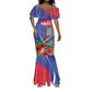 Personalized Afro-Haitians Mermaid Dress Hispaniolan Trogon Sporty Style - African Pride
