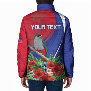 Personalized Afro-Haitians Padded Jacket Hispaniolan Trogon Sporty Style