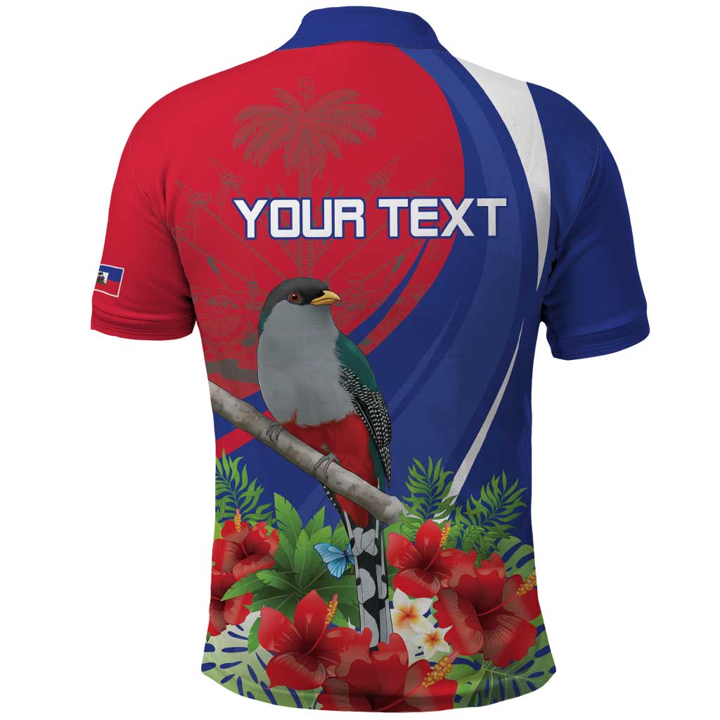 Personalized Afro-Haitians Polo Shirt Hispaniolan Trogon Sporty Style - African Pride