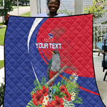 Personalized Afro-Haitians Quilt Hispaniolan Trogon Sporty Style - African Pride