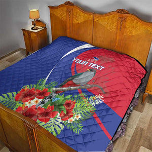 Personalized Afro-Haitians Quilt Hispaniolan Trogon Sporty Style - African Pride