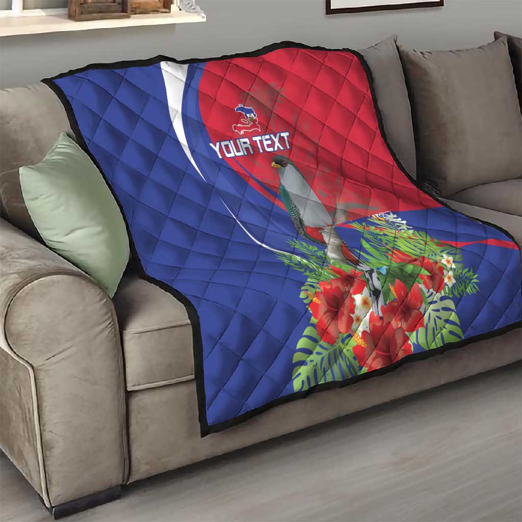 Personalized Afro-Haitians Quilt Hispaniolan Trogon Sporty Style - African Pride