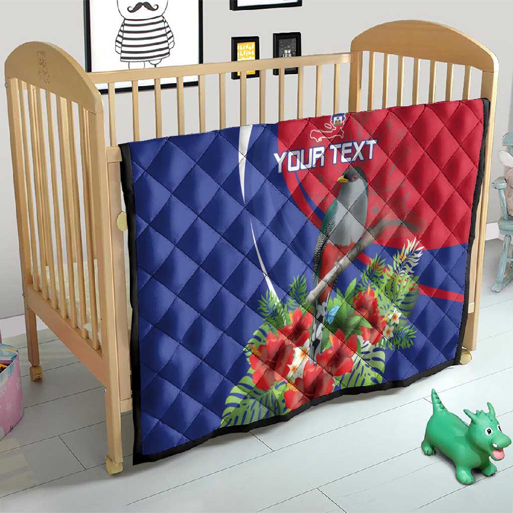 Personalized Afro-Haitians Quilt Hispaniolan Trogon Sporty Style - African Pride