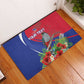 Personalized Afro-Haitians Rubber Doormat Hispaniolan Trogon Sporty Style - African Pride