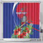 Personalized Afro-Haitians Shower Curtain Hispaniolan Trogon Sporty Style - African Pride
