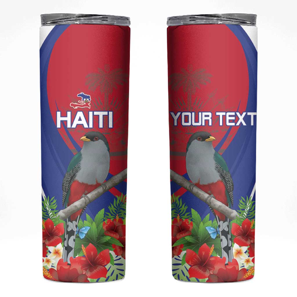 Personalized Afro-Haitians Skinny Tumbler Hispaniolan Trogon Sporty Style - African Pride