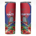Personalized Afro-Haitians Skinny Tumbler Hispaniolan Trogon Sporty Style - African Pride