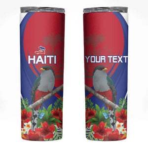 Personalized Afro-Haitians Skinny Tumbler Hispaniolan Trogon Sporty Style - African Pride