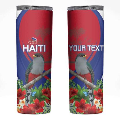 Personalized Afro-Haitians Skinny Tumbler Hispaniolan Trogon Sporty Style - African Pride