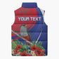 Personalized Afro-Haitians Sleeveless Puffer Jacket Hispaniolan Trogon Sporty Style