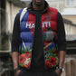 Personalized Afro-Haitians Sleeveless Puffer Jacket Hispaniolan Trogon Sporty Style