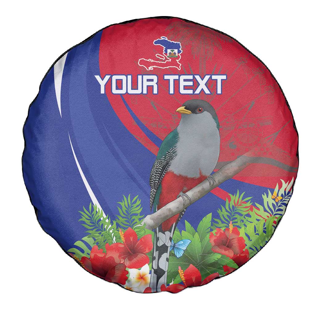 Personalized Afro-Haitians Spare Tire Cover Hispaniolan Trogon Sporty Style - African Pride