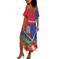 Personalized Afro-Haitians Summer Maxi Dress Hispaniolan Trogon Sporty Style - African Pride
