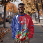 Personalized Afro-Haitians Sweatshirt Hispaniolan Trogon Sporty Style - African Pride