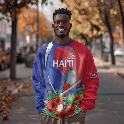 Personalized Afro-Haitians Sweatshirt Hispaniolan Trogon Sporty Style - African Pride