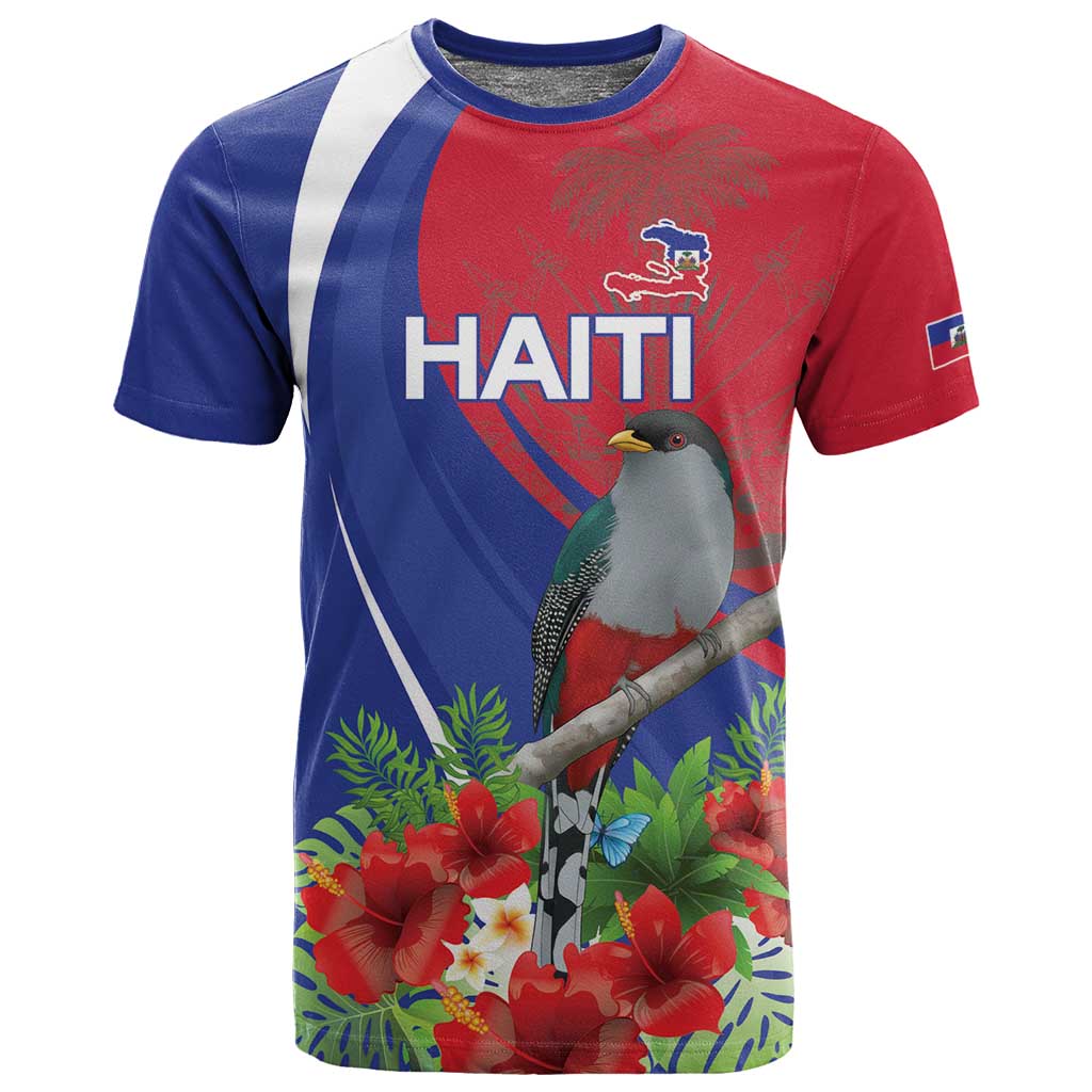 Personalized Afro-Haitians T shirt Hispaniolan Trogon Sporty Style - African Pride