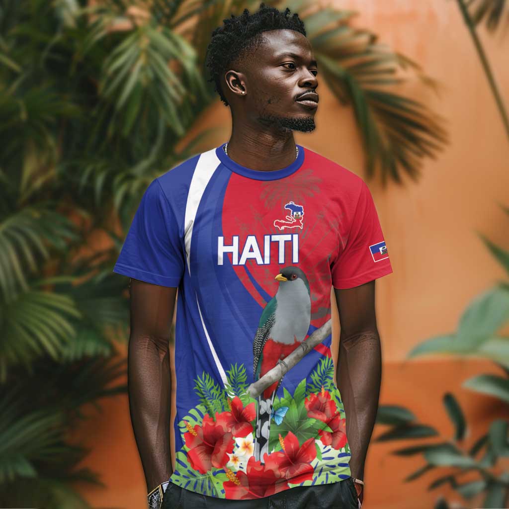 Personalized Afro-Haitians T shirt Hispaniolan Trogon Sporty Style - African Pride