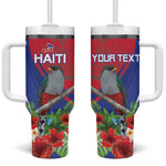 Personalized Afro-Haitians Tumbler With Handle Hispaniolan Trogon Sporty Style - African Pride