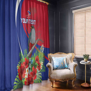 Personalized Afro-Haitians Window Curtain Hispaniolan Trogon Sporty Style - African Pride