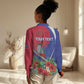 Personalized Afro-Haitians Women Casual Shirt Hispaniolan Trogon Sporty Style - African Pride