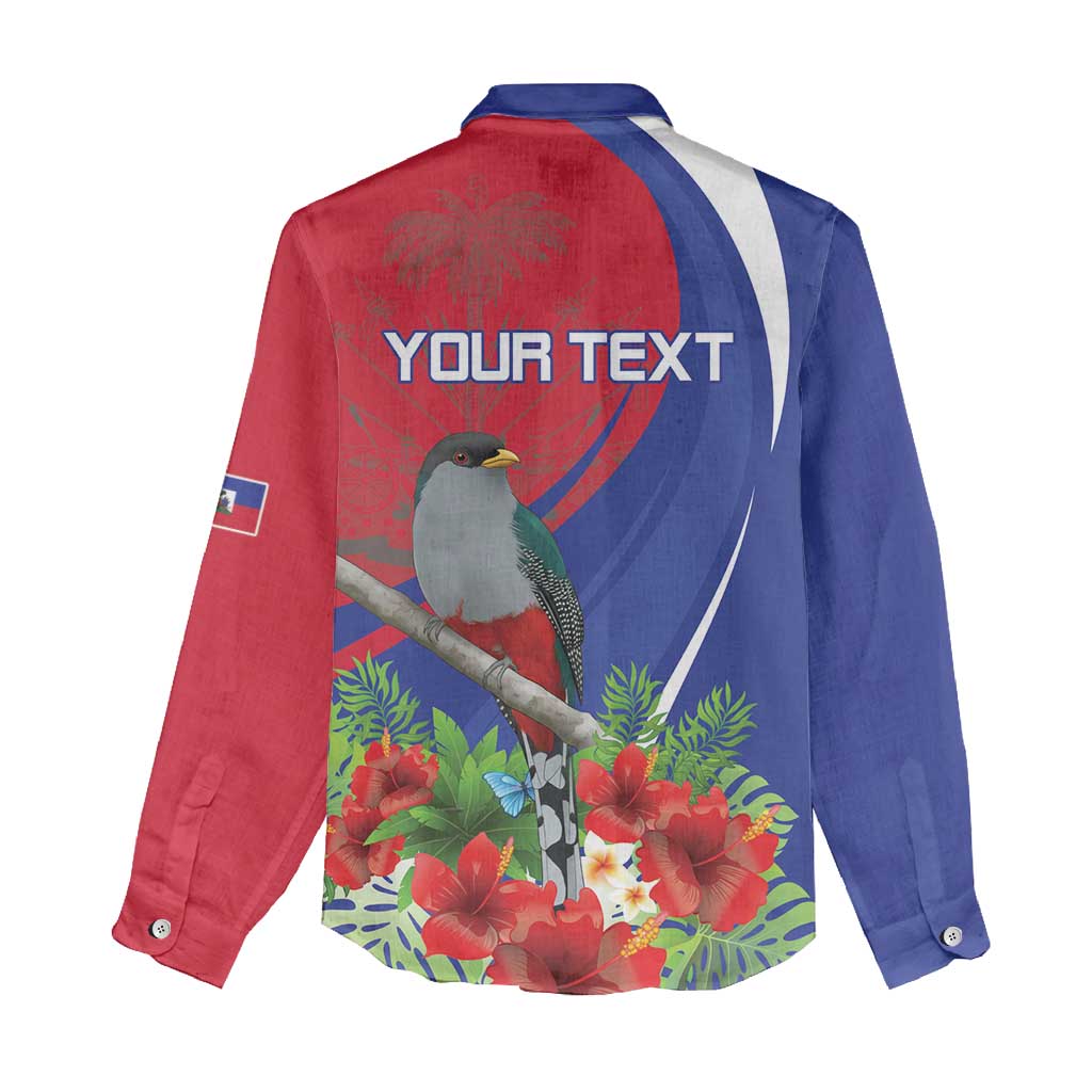 Personalized Afro-Haitians Women Casual Shirt Hispaniolan Trogon Sporty Style - African Pride