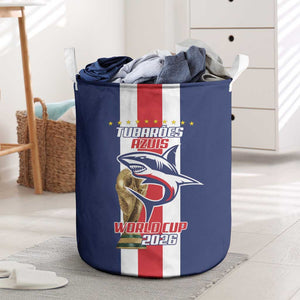 Cape Verde Football 2026 Laundry Basket Tubaroes Azuis Go Champion - African Pride