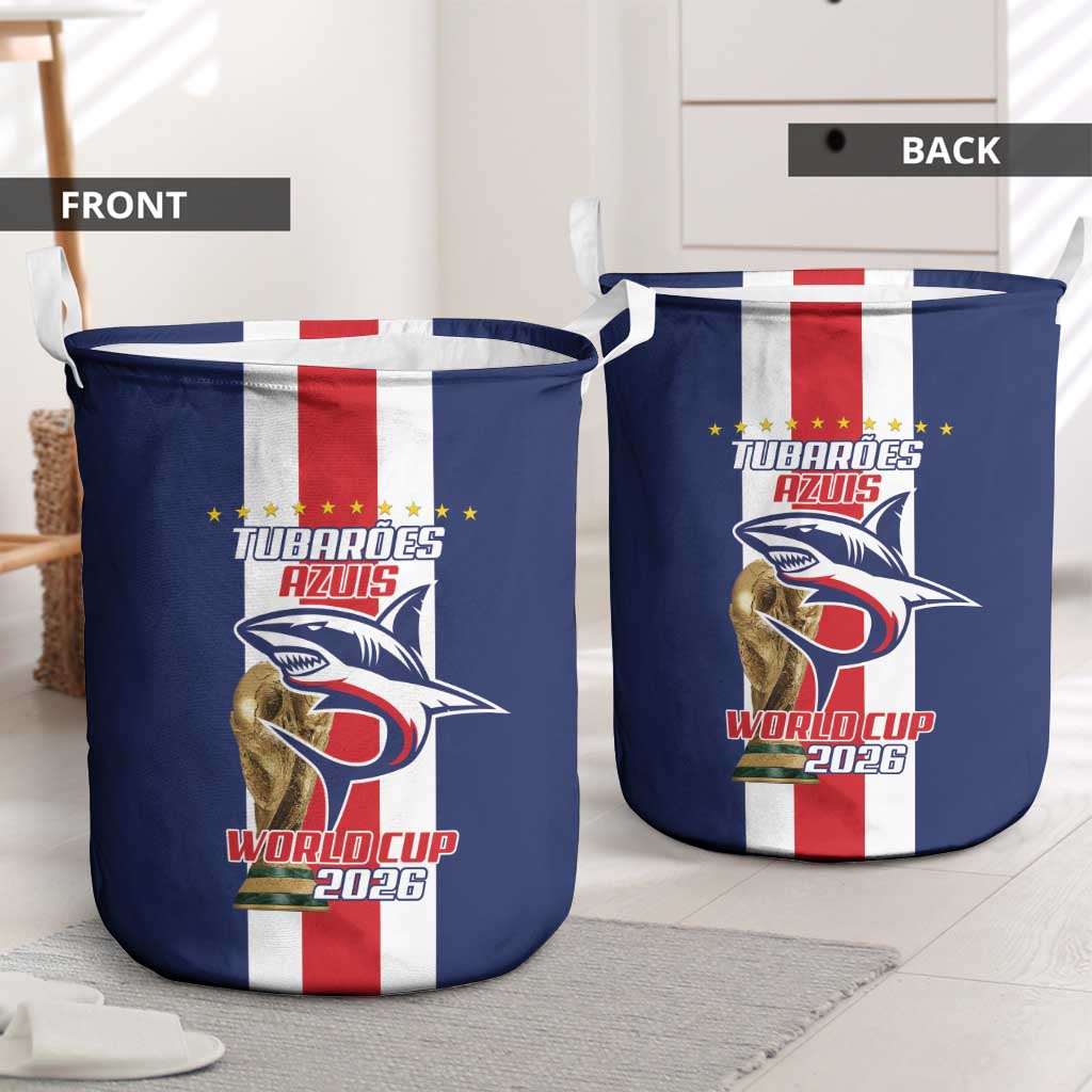 Cape Verde Football 2026 Laundry Basket Tubaroes Azuis Go Champion - African Pride