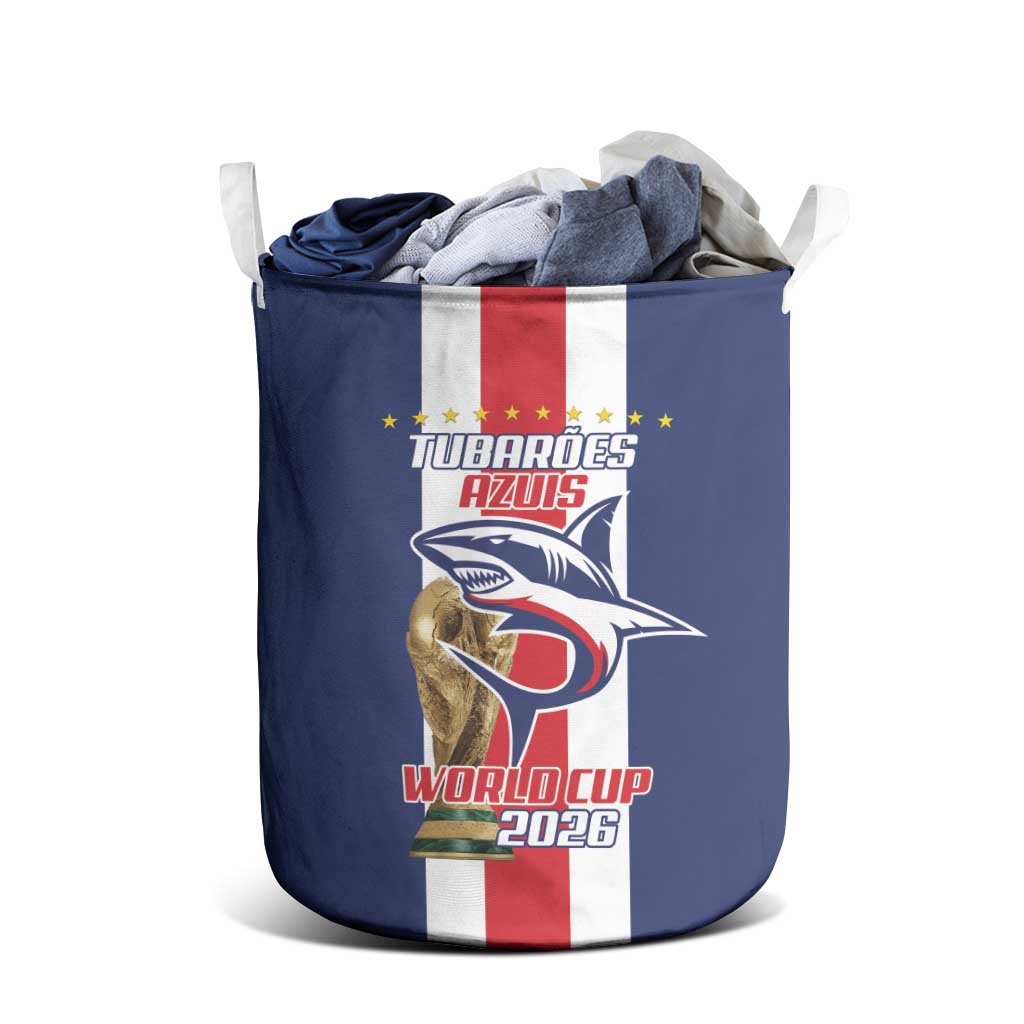 Cape Verde Football 2026 Laundry Basket Tubaroes Azuis Go Champion - African Pride