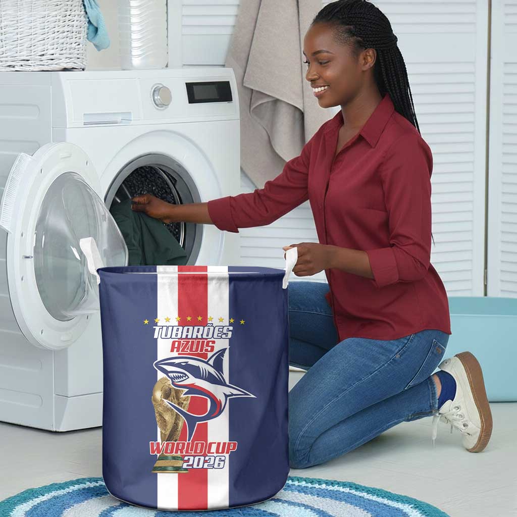 Cape Verde Football 2026 Laundry Basket Tubaroes Azuis Go Champion - African Pride