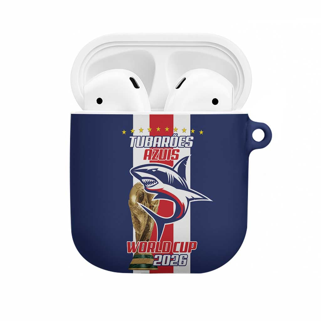 Cape Verde Football 2026 AirPods Case Tubaroes Azuis Go Champion