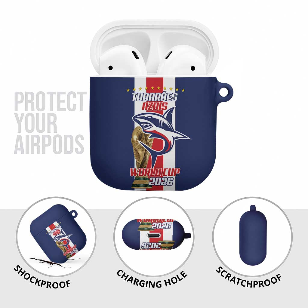 Cape Verde Football 2026 AirPods Case Tubaroes Azuis Go Champion